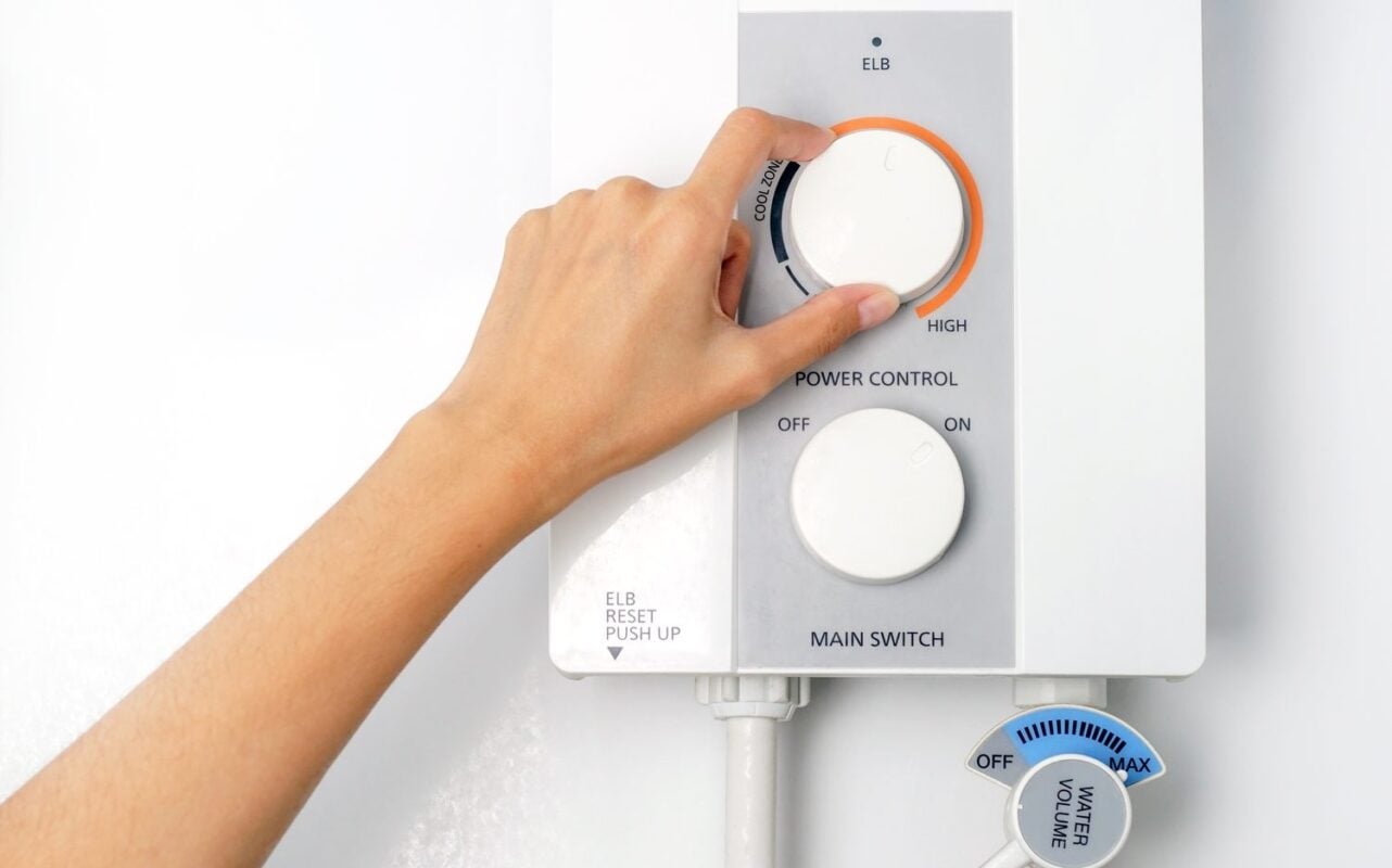 Getting the most from a rain shower starts with the right heater settings, where power output and water volume both play a role.